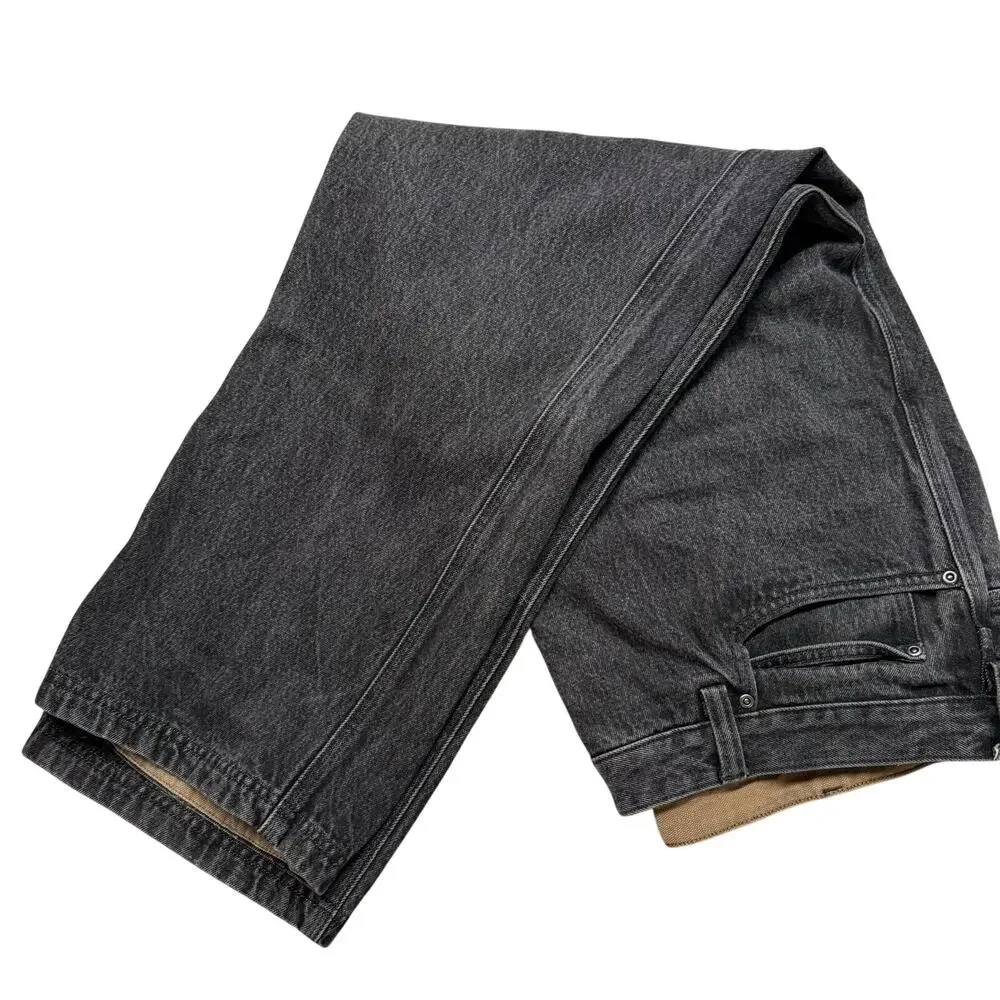 Duluth Trading Co Flex Fire Hose Work Jeans Men’s 42x30 Heavy Canvas Reinforced